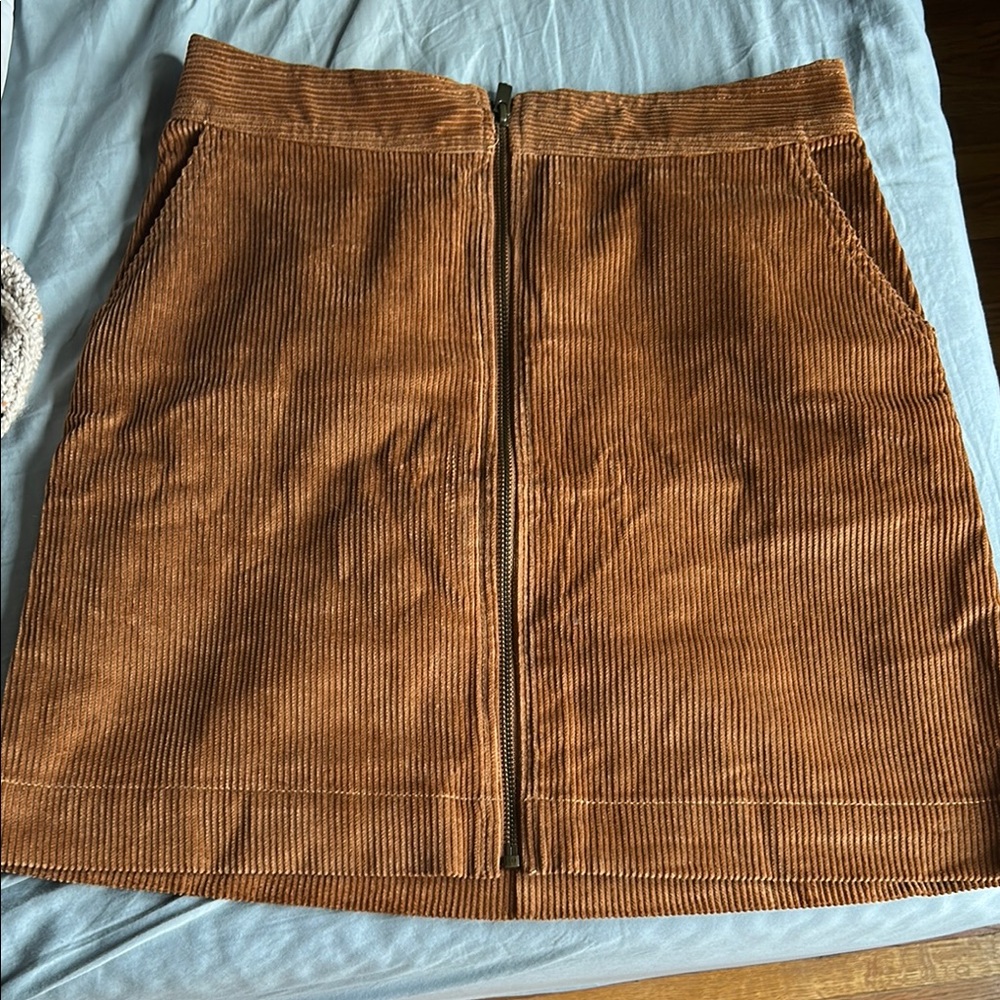 GAP Factory Brown A-Line Mini Skirt Casual